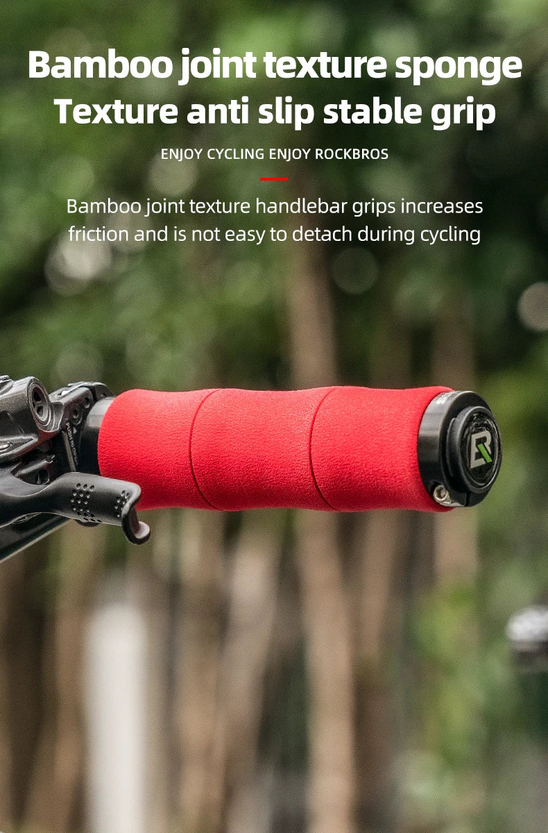 Cyklistické gripy na riadidlá 22mm EVA, tlmiace nárazy, uzamykateľné, pár