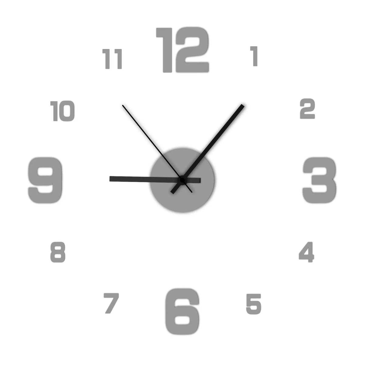 Frameless DIY Wall Clock - Colour Options