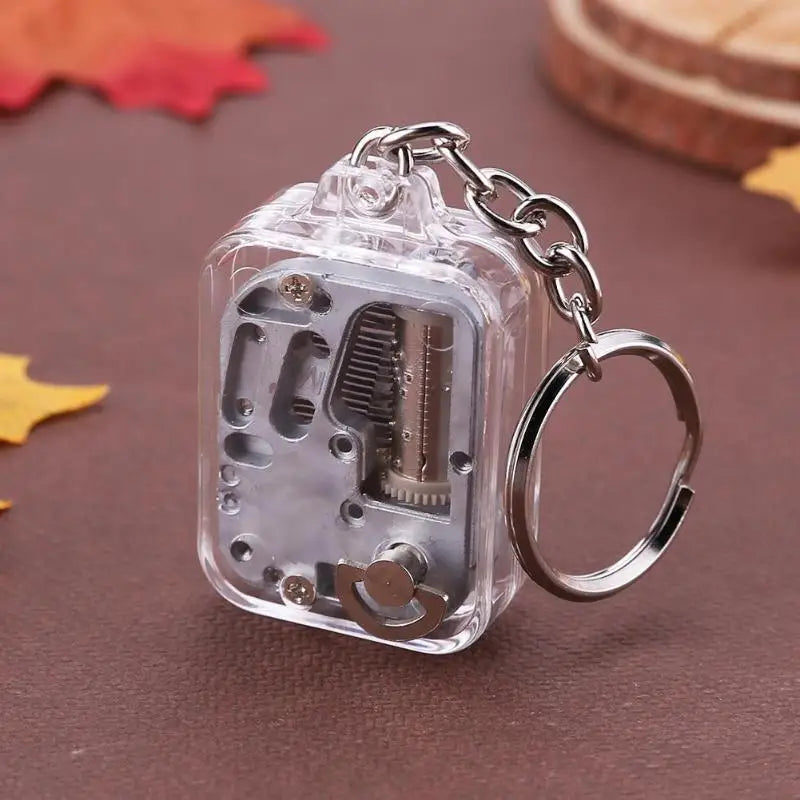 Clockwork Music Box Keychain, Random Melody