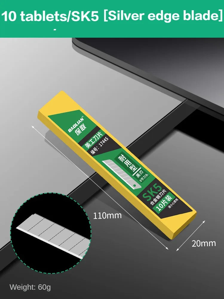 Utility Knife Box Cutter 8 In 1 Mutipurpose Stainless Steel Retractable Heavy Duty Waterproof Snap off Cutter Knife And Blades 