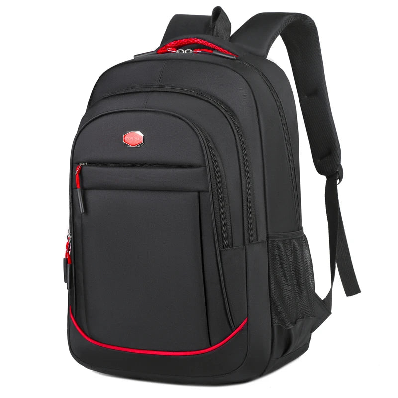 Mochila de viagem em tecido Oxford com compartimento para portátil