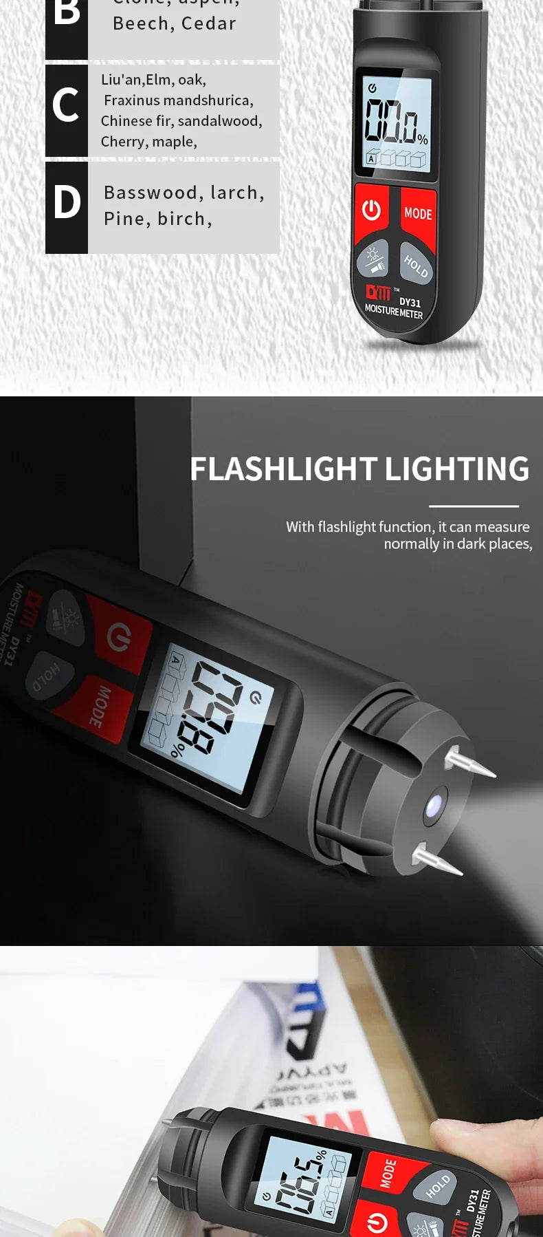 DY38 digitale geluidsniveaumeter