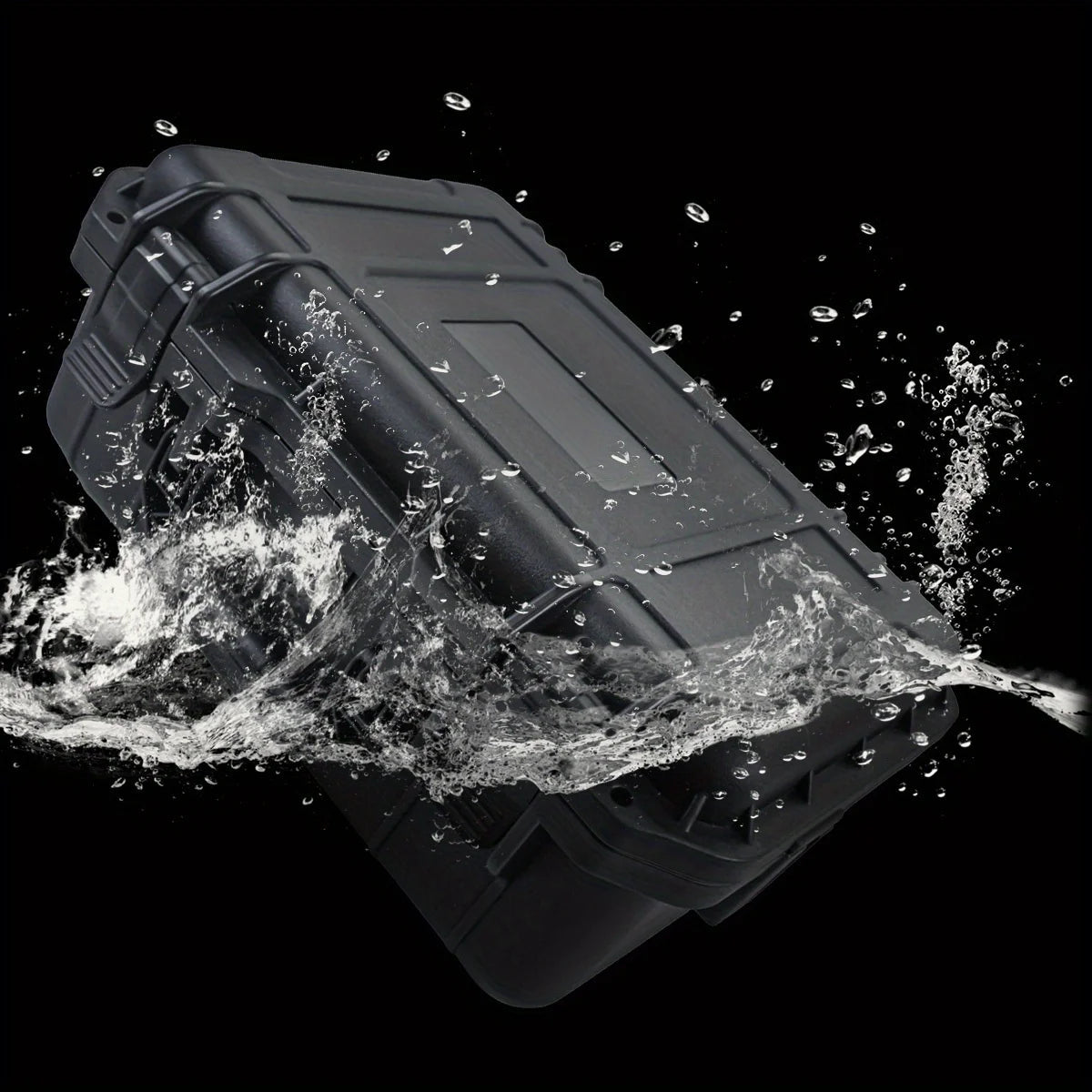 1pc Waterproof Hard Carry Case Bag Tool Case With Pre-cut Sponge Storage Box Safety Protector Organizer Hardware Toolbox 