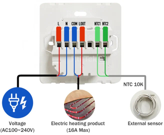 Heating Thermostat - Wi-Fi and Standard Options