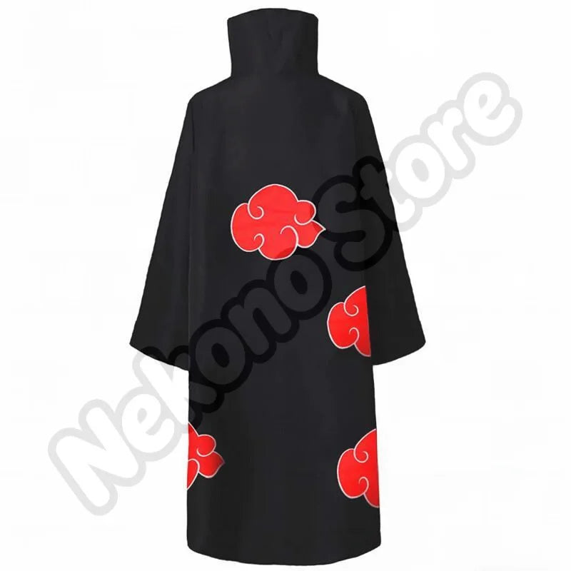 Ensemble de costume de cosplay Akatsuki avec cape inspirée des animés