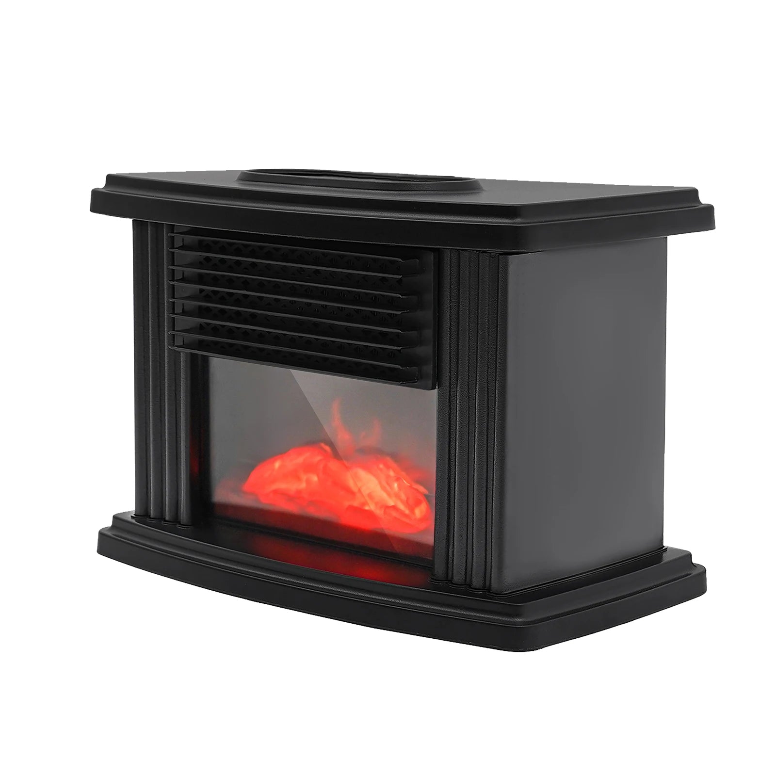 Portable Electric Fireplace Heater 1000W with 3 Speeds & Timer