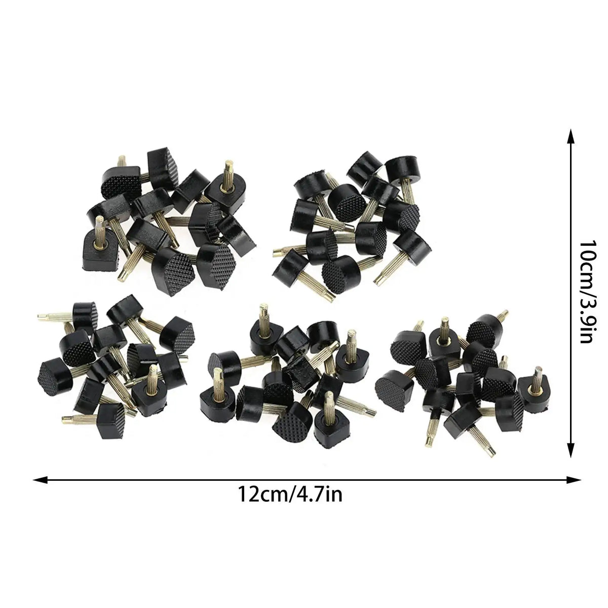 Replacement High-Heel Tips, 60 Pack, Five Sizes