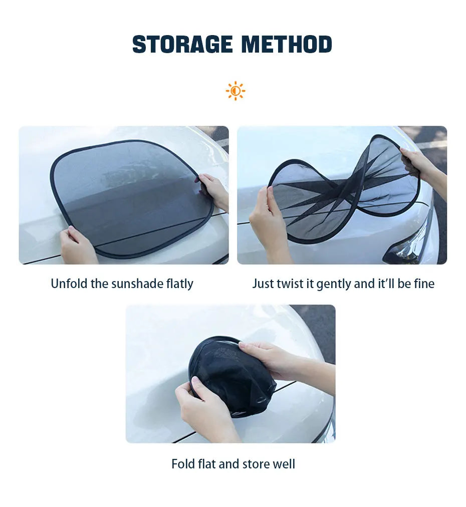 SEAMETAL 2Pcs Side Window Sun Shade for Car Mesh Curtains Sunmmer Sun Protection Window Screen Sunshade UV Blocker Anti-Glare