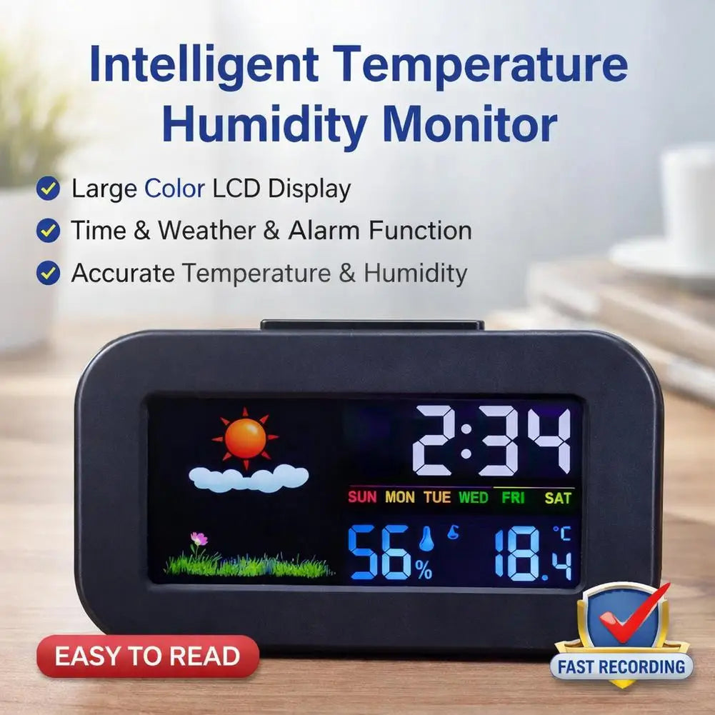 Digital Clock with Temperature and Humidity
