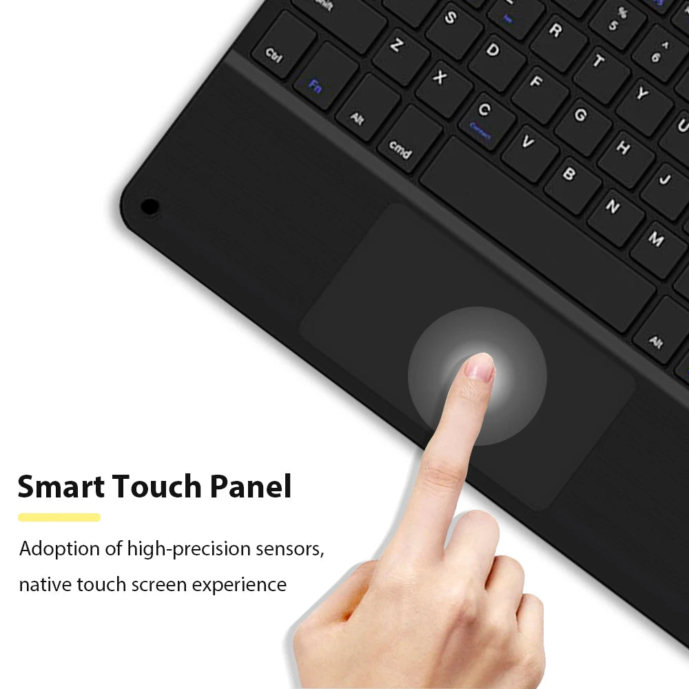 Rechargeable Bluetooth Keyboard with Touchpad