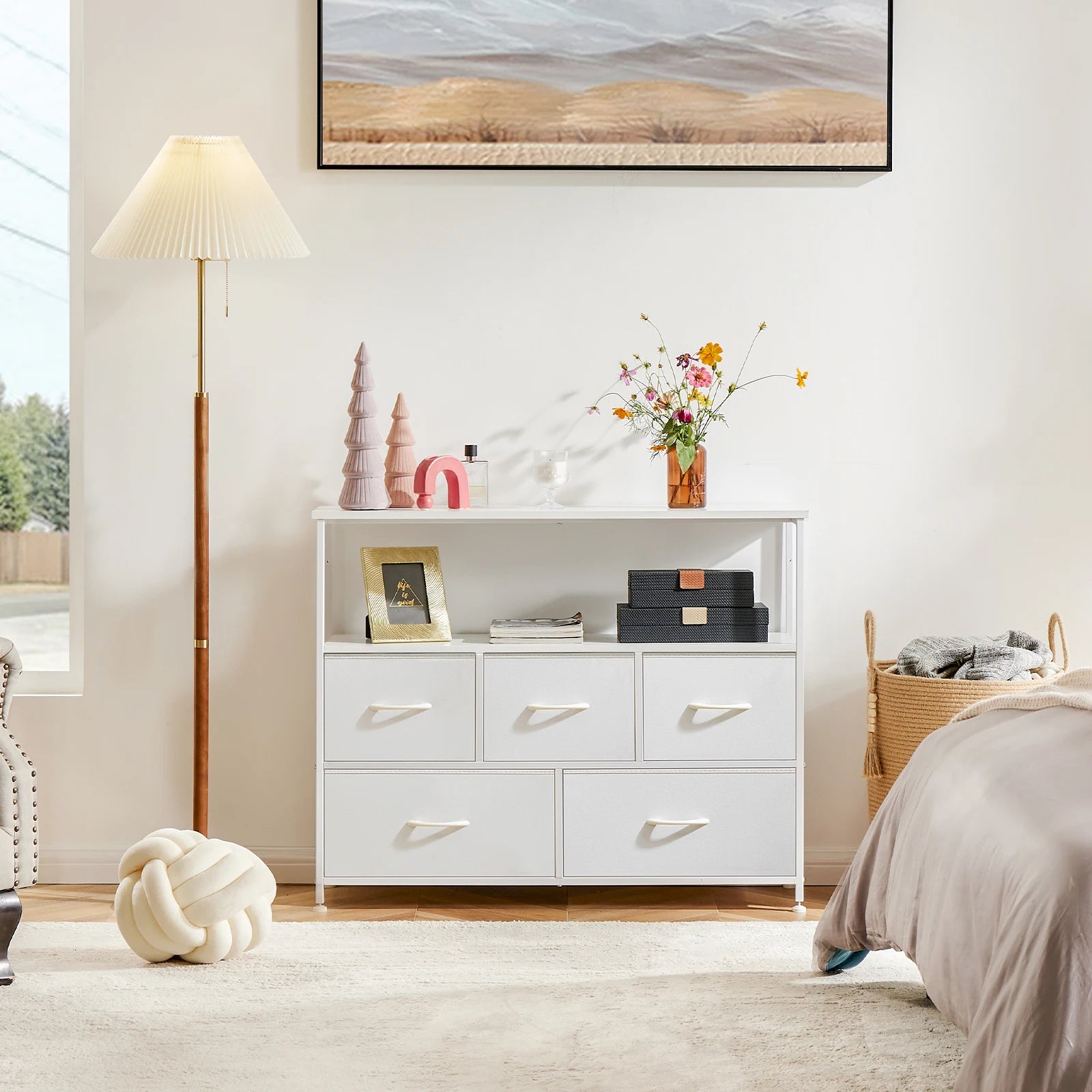 Commode en tissu avec 5/7/10 tiroirs, unité de rangement pour chambre