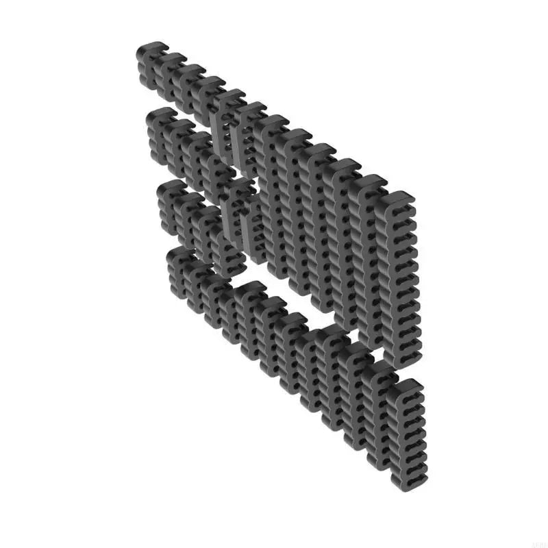 Acrylic PC Cable Combs, 34-Piece Set