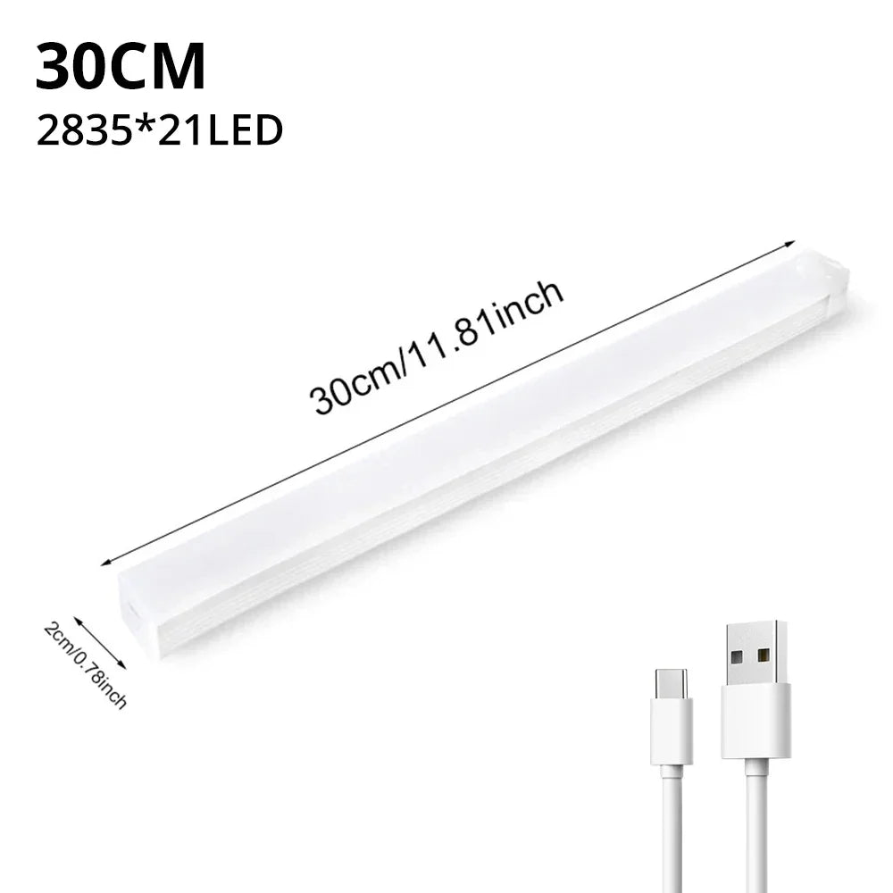 USB oppladbar magnetisk LED-sensorstang