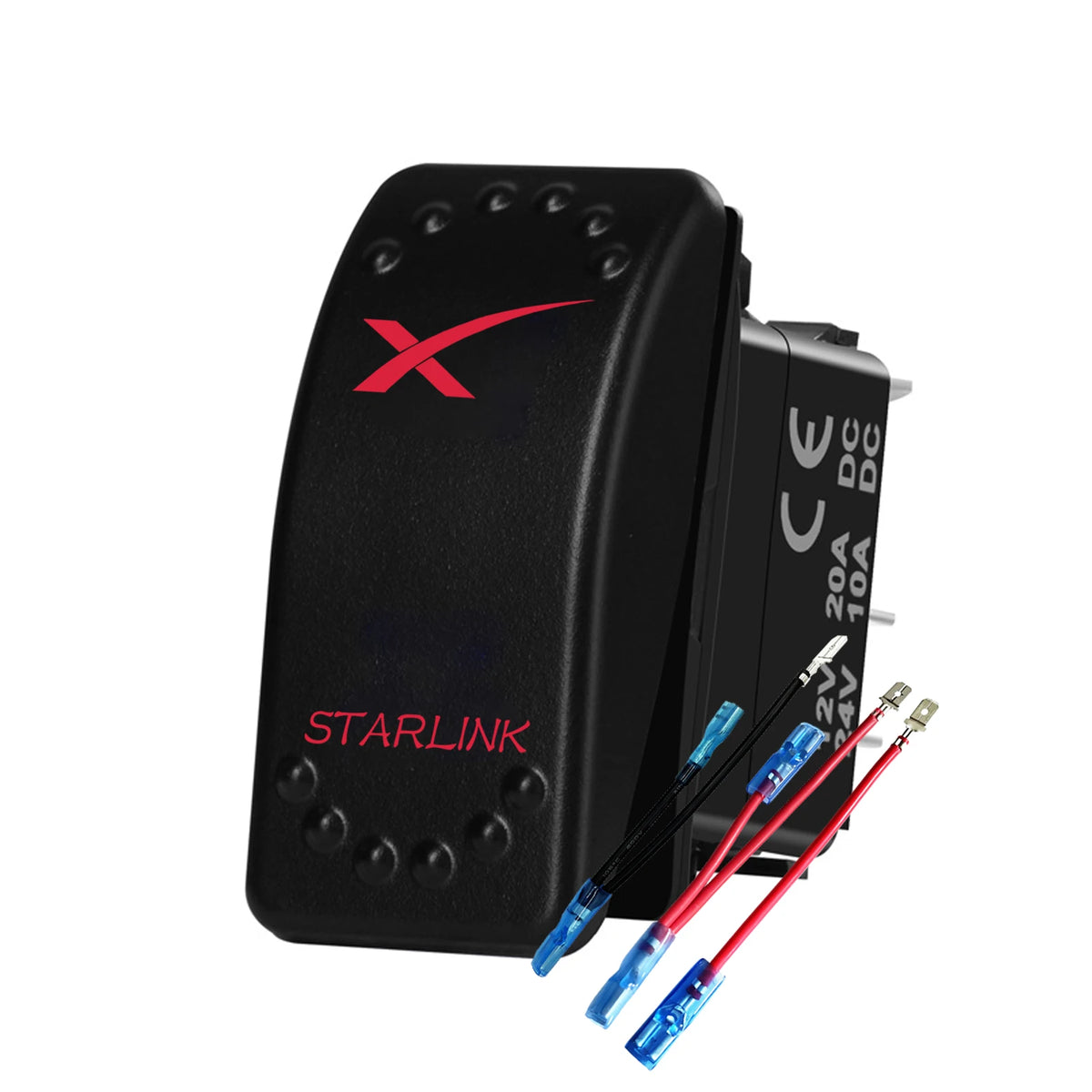 Starlink-Labelled Rocker Switch and Mounting Panel Options