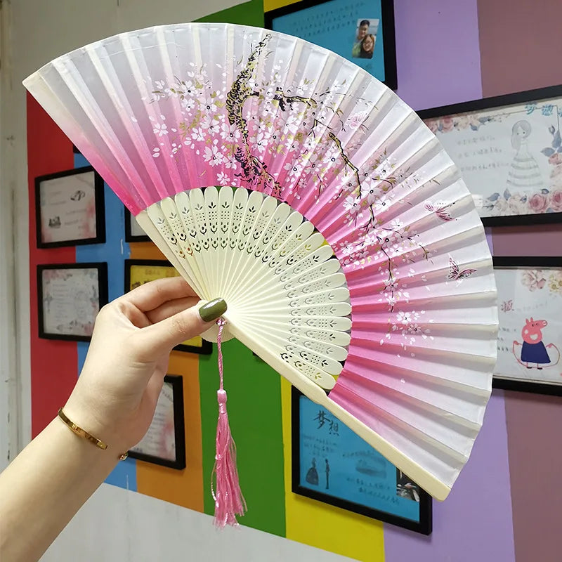 Folding Bamboo Hand Fan in Chinese Style