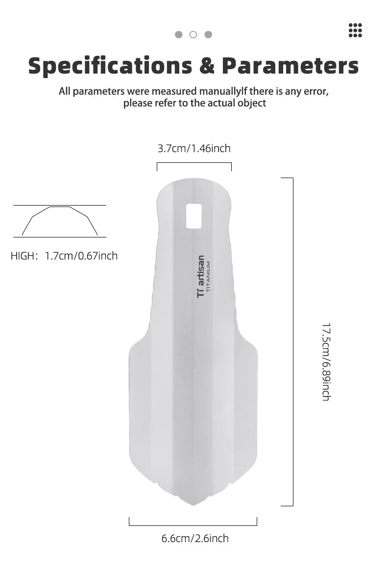 Titanium Hand Shovel Mini Ultralight Portable Trowel