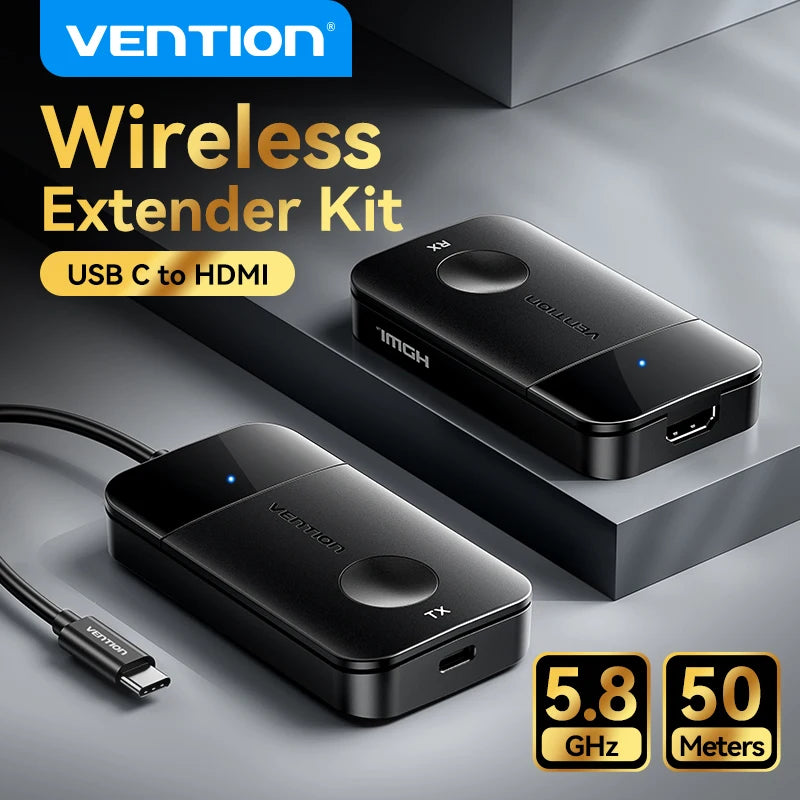 Wireless USB-C to HDMI Transmitter and Receiver Kit