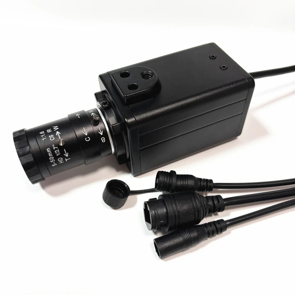 Câmara IP com Fio de 12MP, Lente 5-50mm e Cartão de 64G