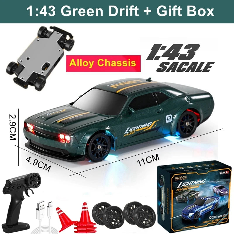 1/64 High‑Speed Drift RC Car 4WD Mini Racing Model