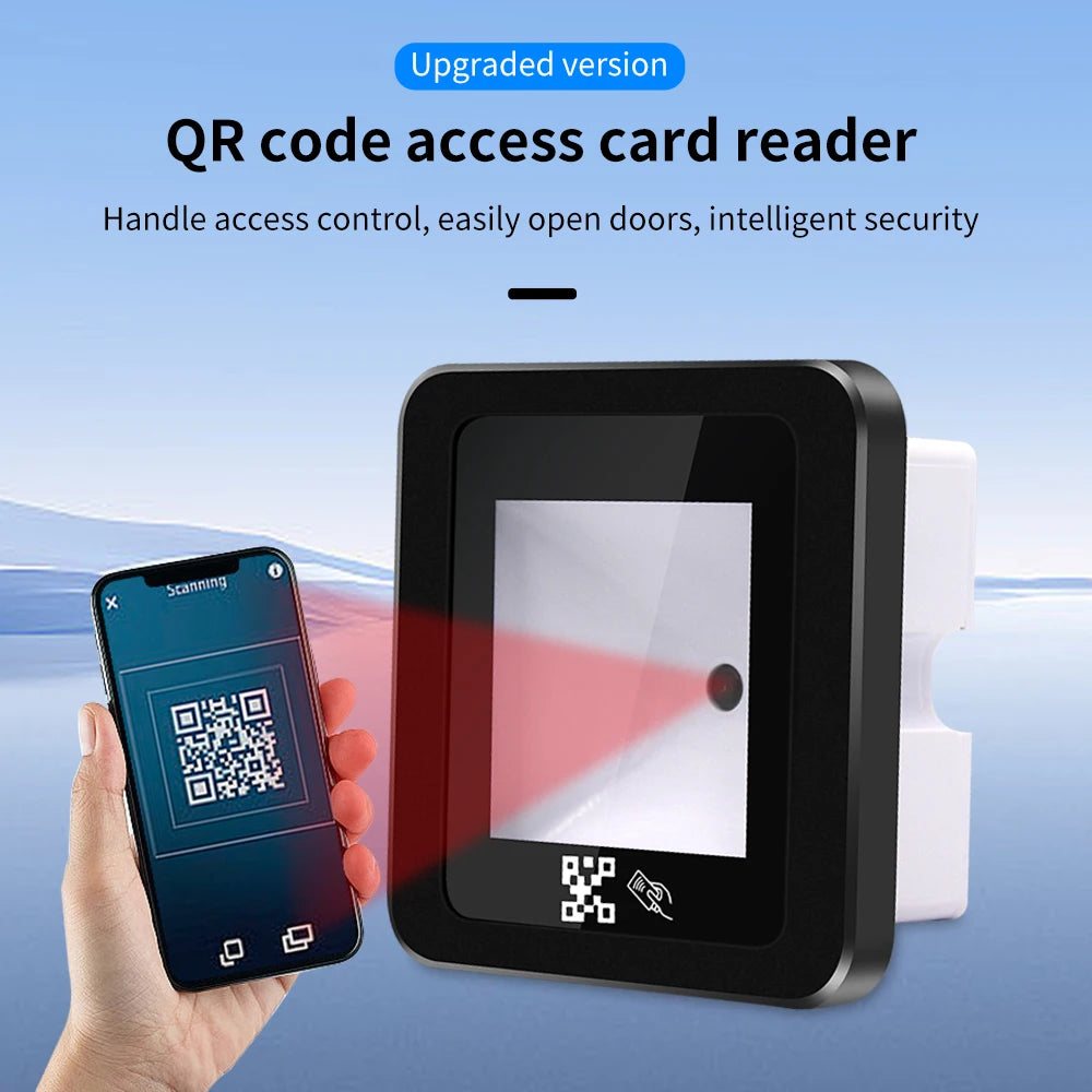 Lecteur de contrôle d'accès QR et RFID