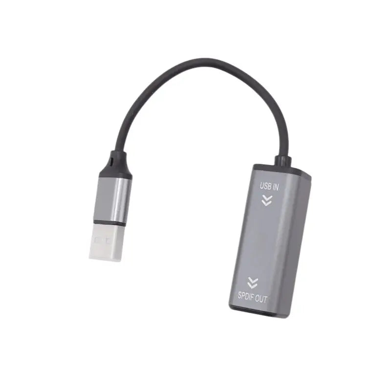 Adaptador USB a Audio SPDIF óptico