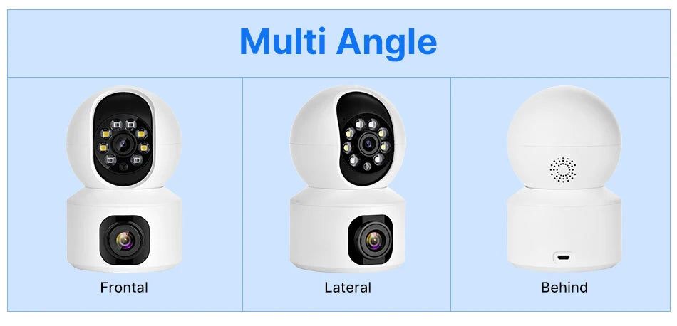 2K 4MP PTZ WiFi Security Camera with Two-Way Audio