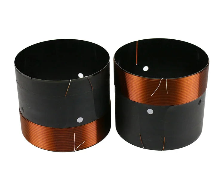 Bobina móvil de altavoz woofer de 63.5mm 64mm 65.5mm, 8ohm, aluminio negro, alambre de cobre redondo, para altavoz de 10-15 pulgadas, para bricolaje, en oferta, 2 piezas