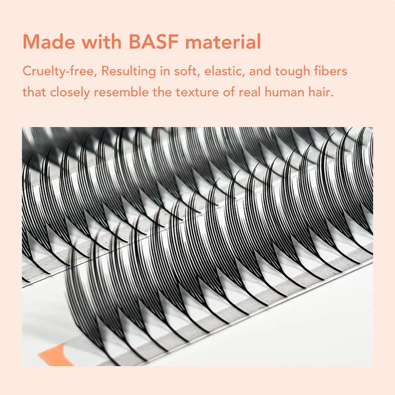 DIYDAY Comic Spire Eyelash Extension Premade Manga False Eyelashes Super Soft Light Feather-Feeling Anime Lashes for Makeup Tool 