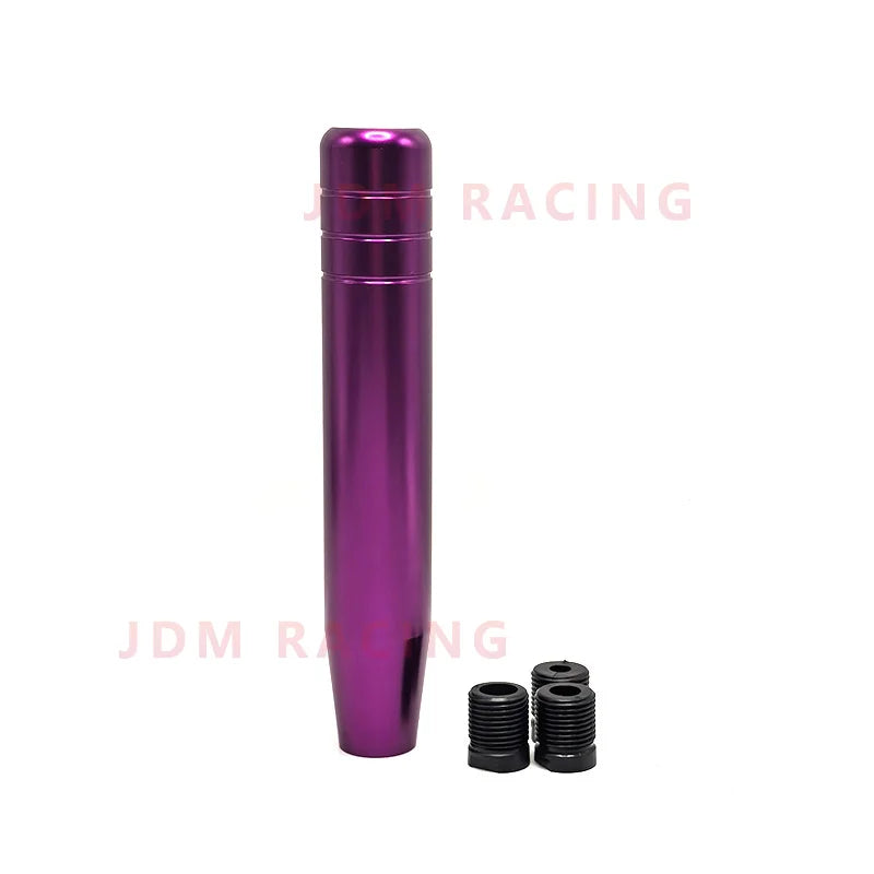 Universal Auto 13cm 18cm Length Manual Car Gear Shift Knob Aluminum Gear Shift Knob Racing Car Shift Gear Knob With 3 Adapters