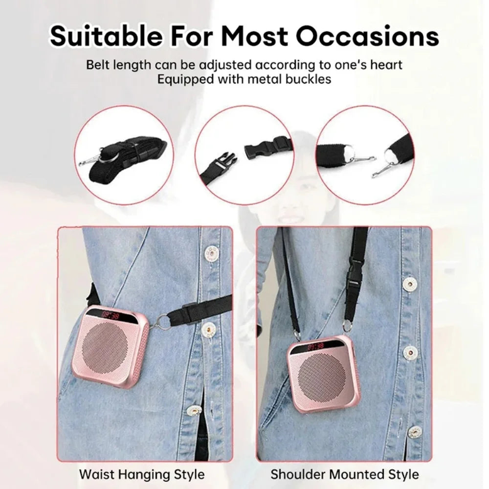 Portable Voice Amplifier with Microphone