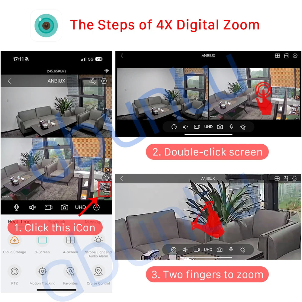 8MP 4K Outdoor WiFi Solar Security Camera Dual Lens Night Vision