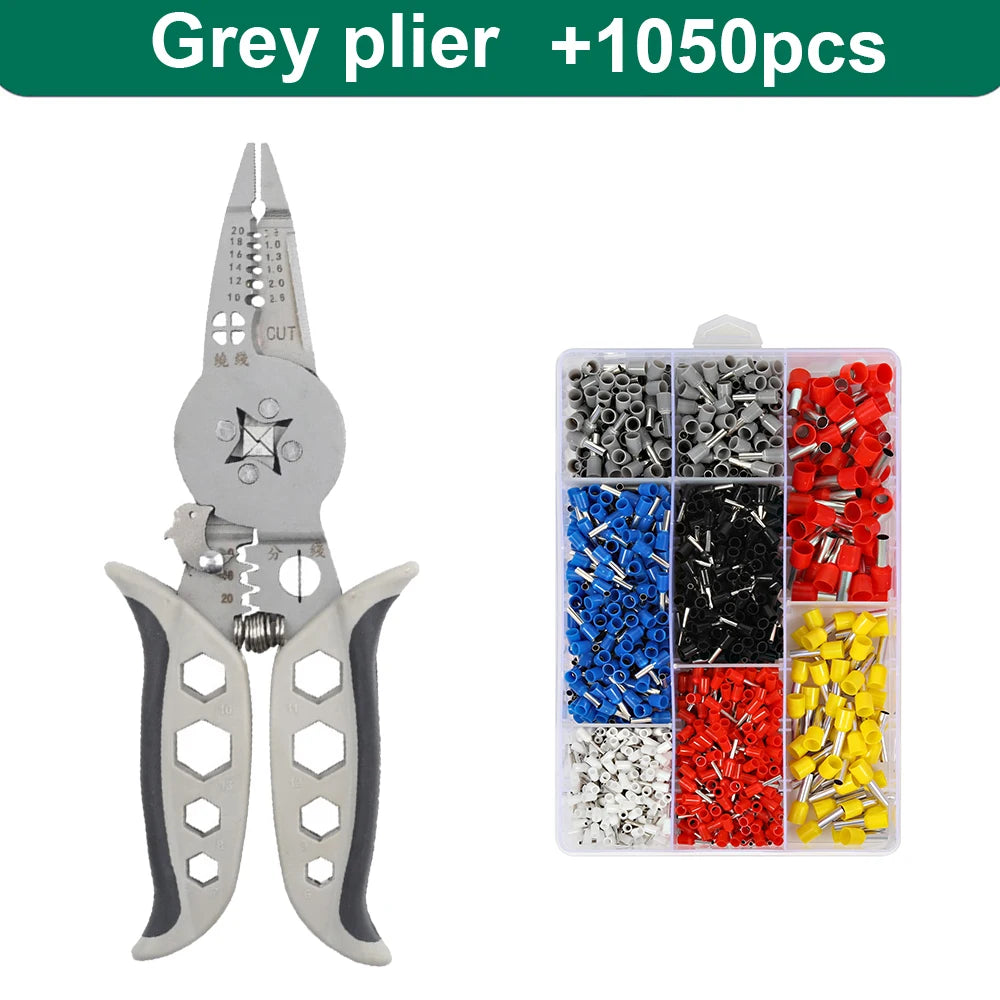Multi Functional Electrician Tools Pliers Crimping Tool set For Wire Splitting And Stripping Specialized For Electricians