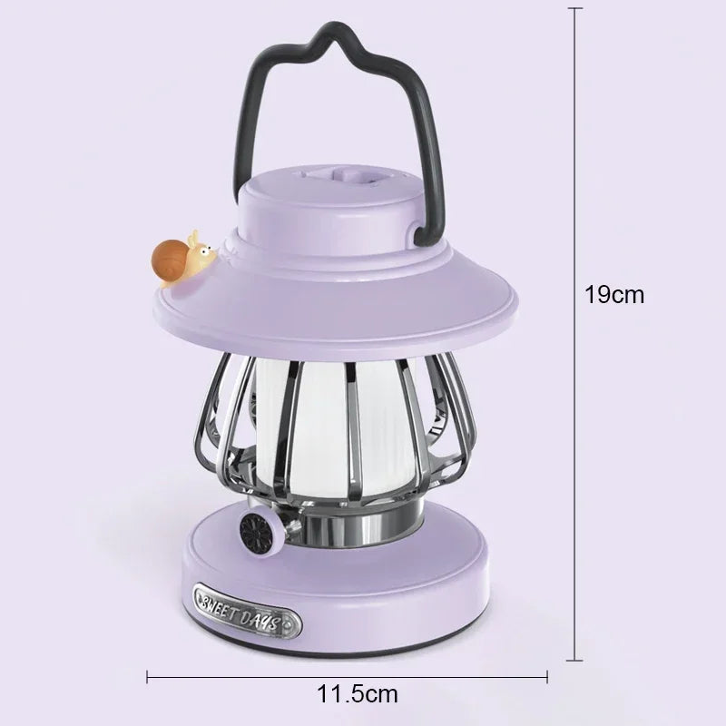 Punjiva kamp-lampa s temperaturnom bojom svjetla
