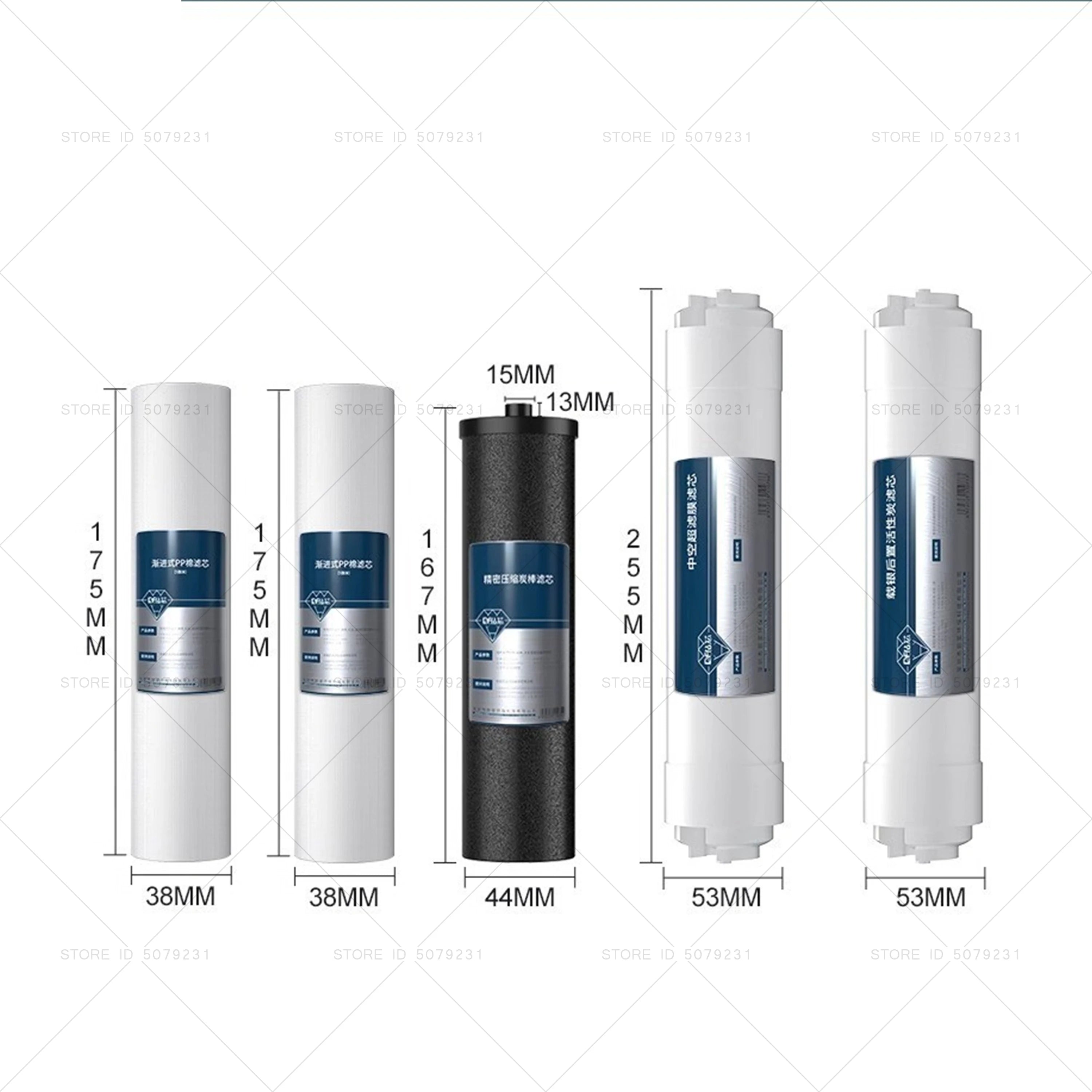 6-stopniowy ultrafiltracyjny filtr do kranu do wody 1,5 l/min