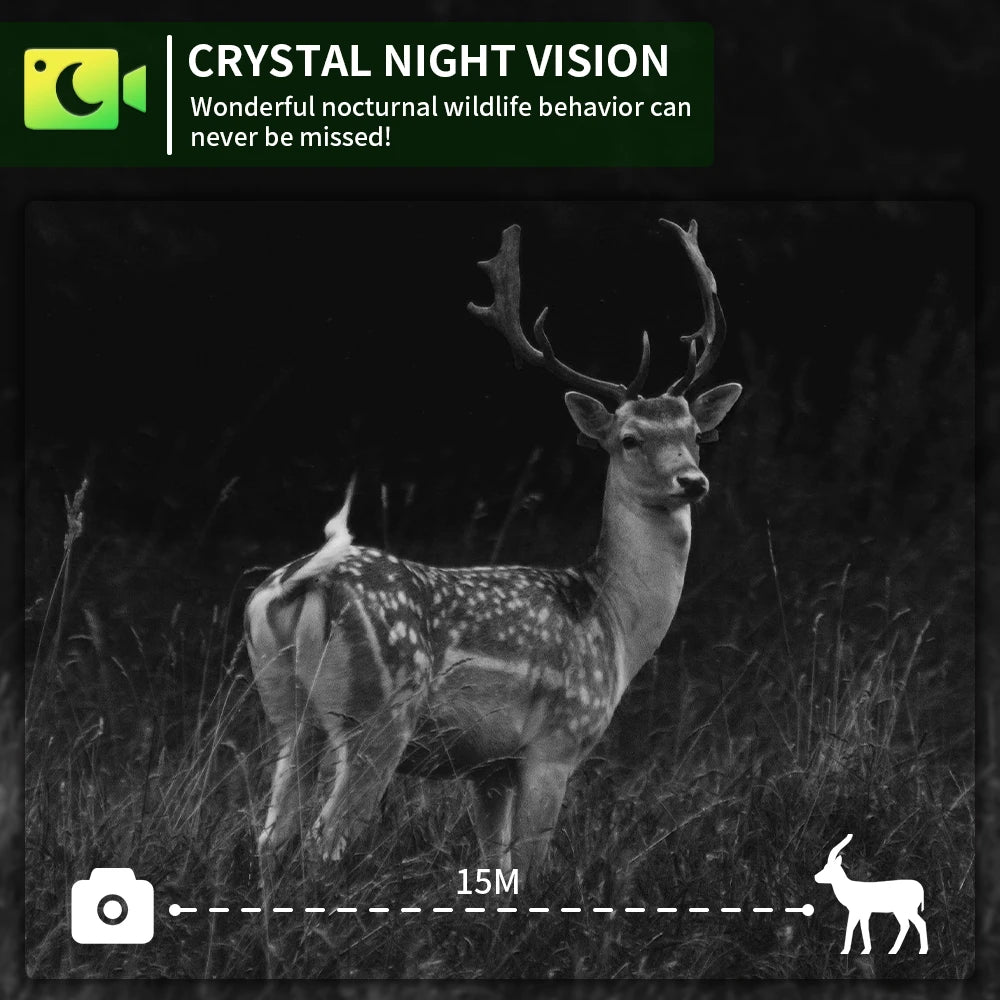Solar Powered Trail Camera with 8K Video and 60MP Photos