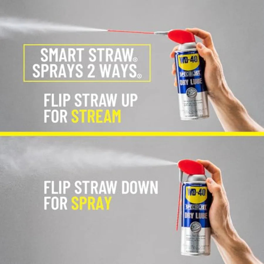 Dry Lube with Smart Straw for Friction Reduction and Corrosion Protection