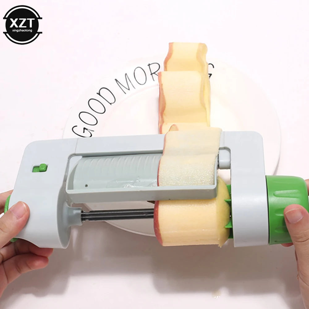 Manual Rotary Vegetable Slicer and Peeler, Stainless Blade
