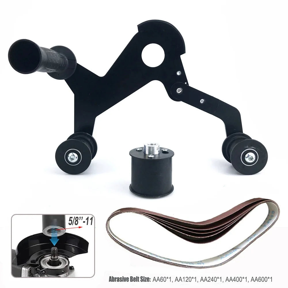 An attachment de lijadora de banda para amoladora angular