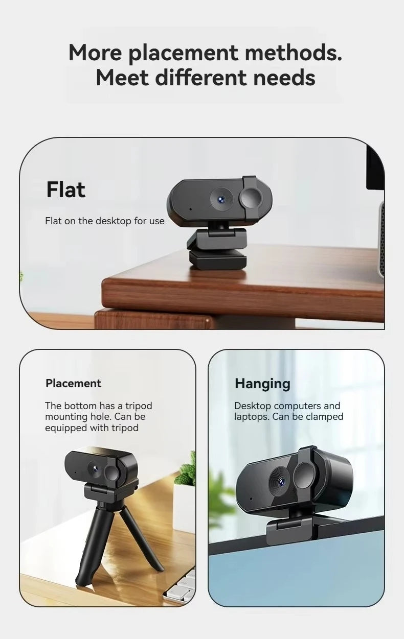 USB Webcam - 1080p, 2K or 4K Options