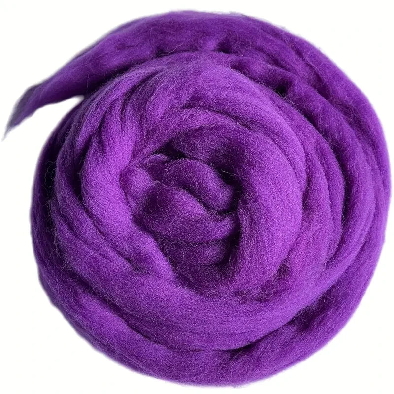 Wool Roving for Felting and Spinning, 100 g