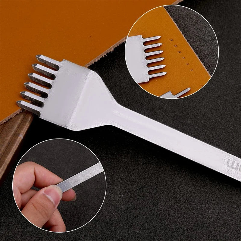 Leather Stitching Chisel Set — 1/2/4/6 Prongs