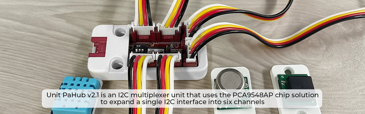 M5Stack Hivatalos PaHub v2.1 egység I2C hub 1 to 6 bővítés DIP kapcsoló multiplexerek IoT fejlesztő készlet (PCA9548AP)