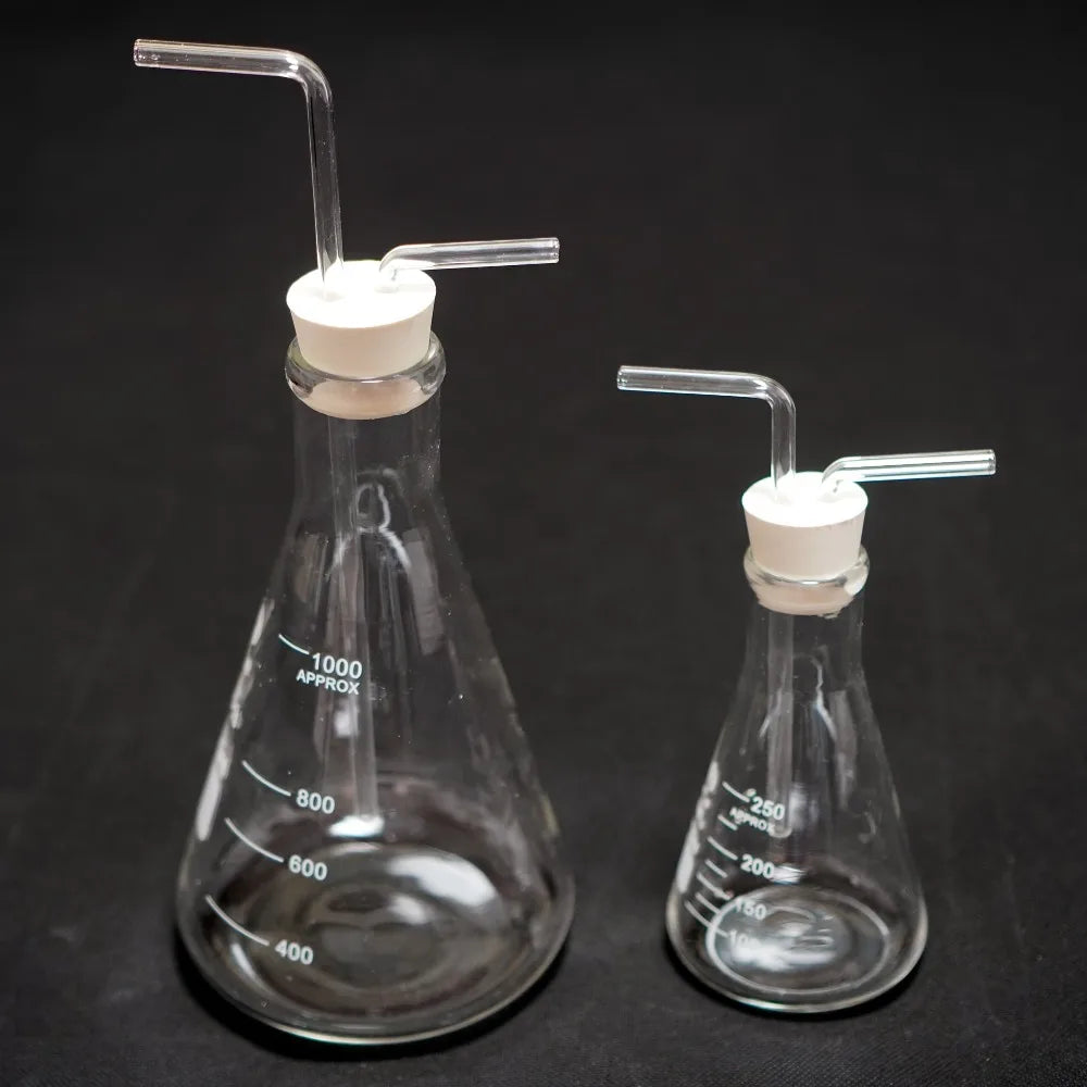 Conical Glass Gas Washing Bottle