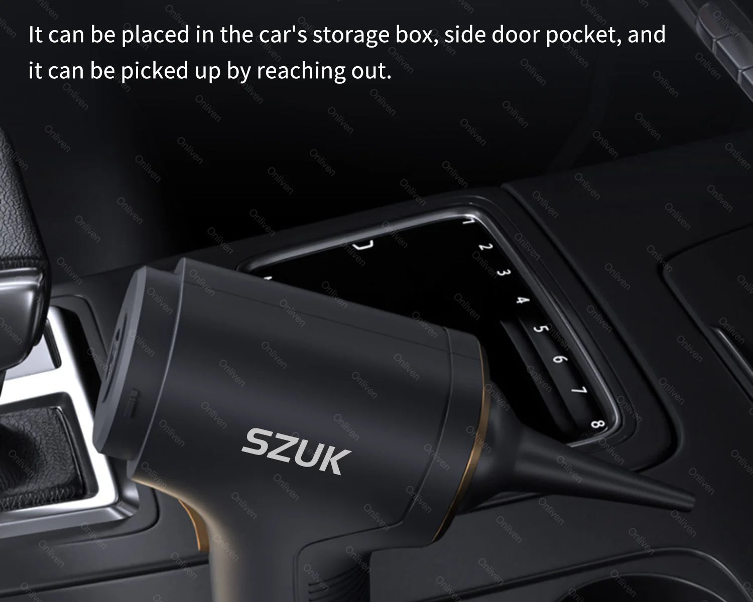 SZUK 98000PA Car Vacuum Cleaner Mini Powerful Cleaning Machine Strong Suction Handheld for Car  Wireless Portable Home Appliance 
