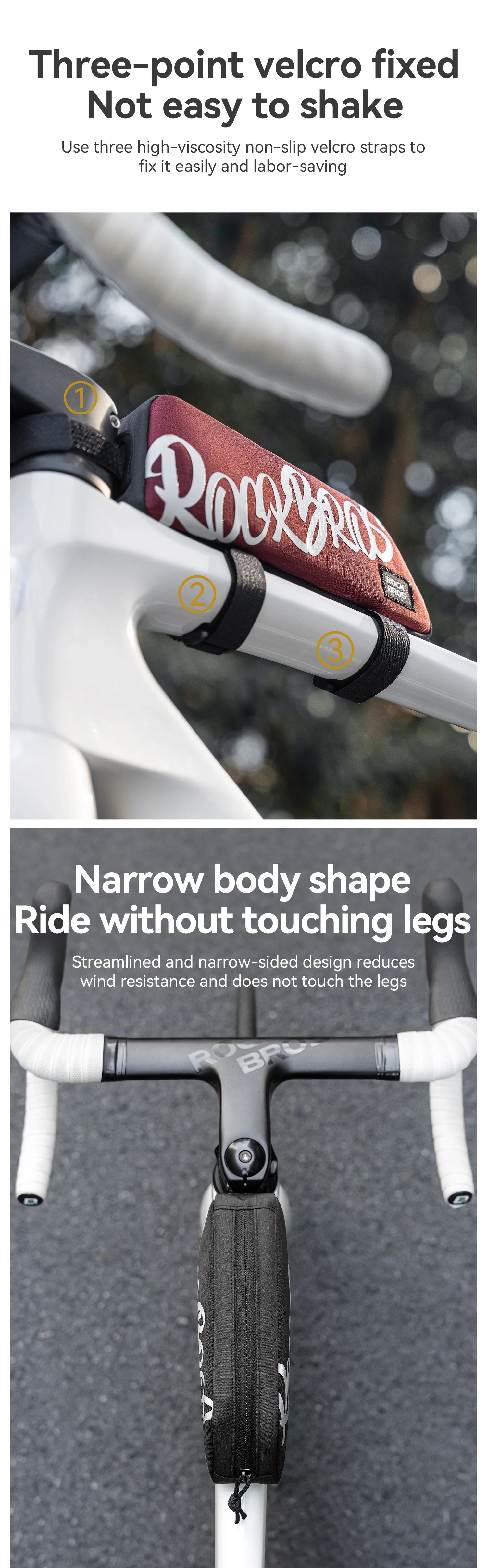 Bike Top Tube Bag 0.8L Rainproof Frame Pack
