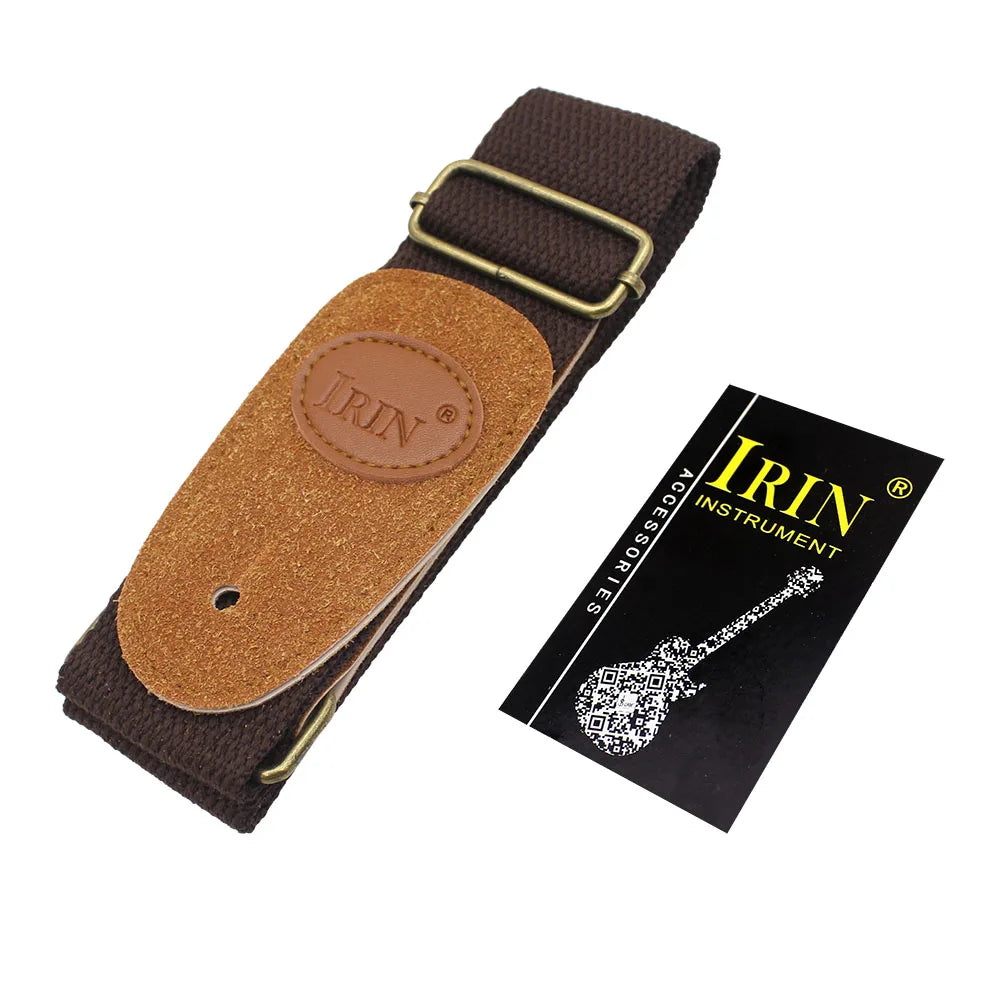 Adjustable Pure Cotton Guitar Strap for Acoustic, Electric and Bass