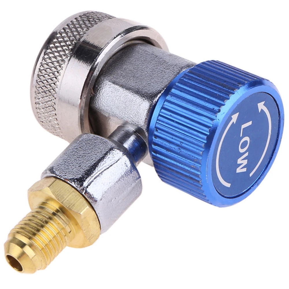 Cilindru adaptor Freon R134a senzor/gaz injector cu conectare reglabilă, furtun adaptor degajare rapidă, instalație aer condiționat