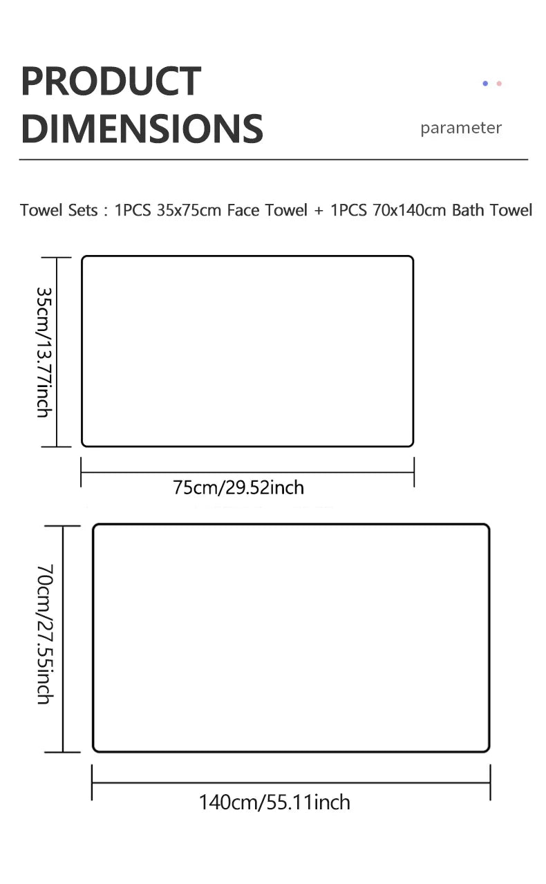Conjunto de Toalhas de Coral Fleece, Toalhas Macias e Absorventes para Banho e Rosto