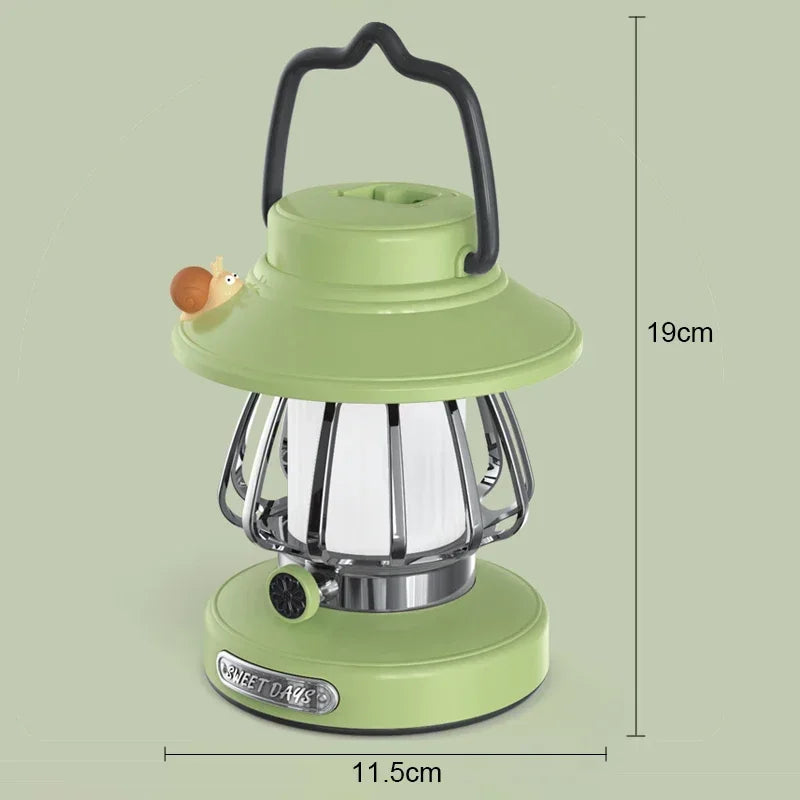 Punjiva kamp-lampa s temperaturnom bojom svjetla