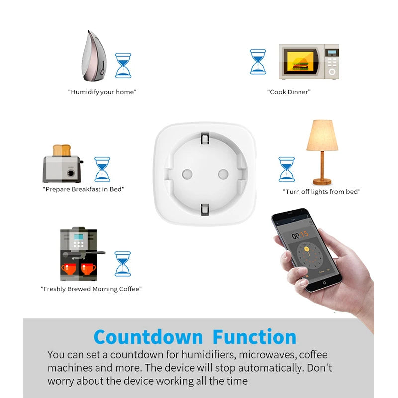 Wi-Fi Smart Socket - Monitoring and Standard Options
